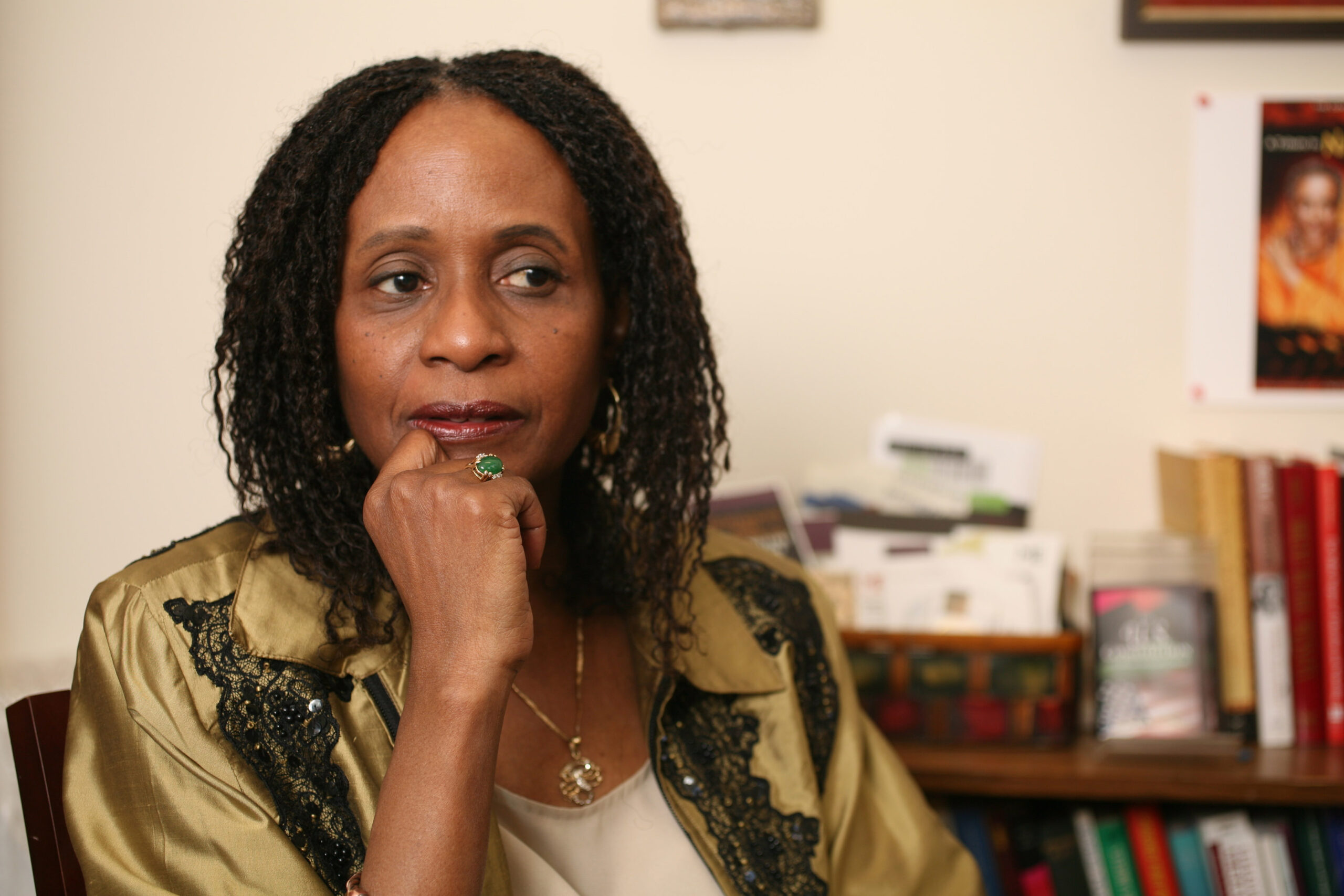 WRITER ARTS
DR. BRENDA M. GREENE, Executive Director, Center for Black Literature, in her office and auditorium venue  of the National Black Writer's Conference,  Medgar Evers College, located at 1650 Bedford Avenue, in the Crown Heights section of Brooklyn.


CHESTER HIGGINS JR./THE NEW YORK TIMES
30094374A